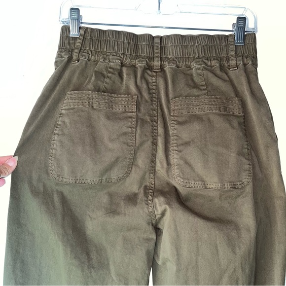 Michael Stars Kenya Cotton Twill High Rise Wide Leg Pant - Picture 10 of 14